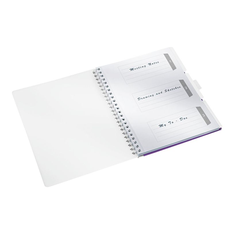 4002432108466-Leitz WOW Be Mobile - Bloc collège polypro - reliure à anneaux métalliques - A4 - 160 p-P_300019026_5-2