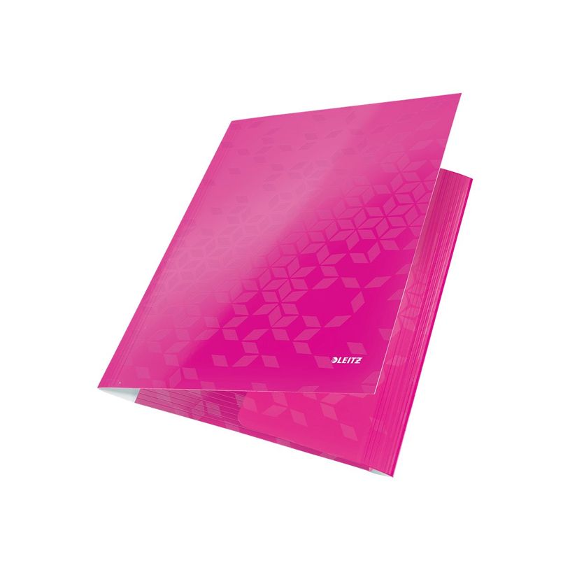 4002432395125-Leitz WOW - chemise à 3 rabats - pour A4 - capacité : 250 feuilles - rose métallisé-P_300019077_2-1