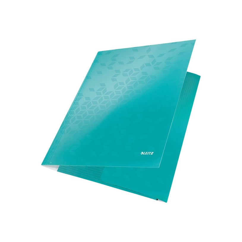 4002432104222-Leitz WOW - chemise à 3 rabats - pour A4 - capacité : 250 feuilles - bleu iceberg-P_300019091_3-2