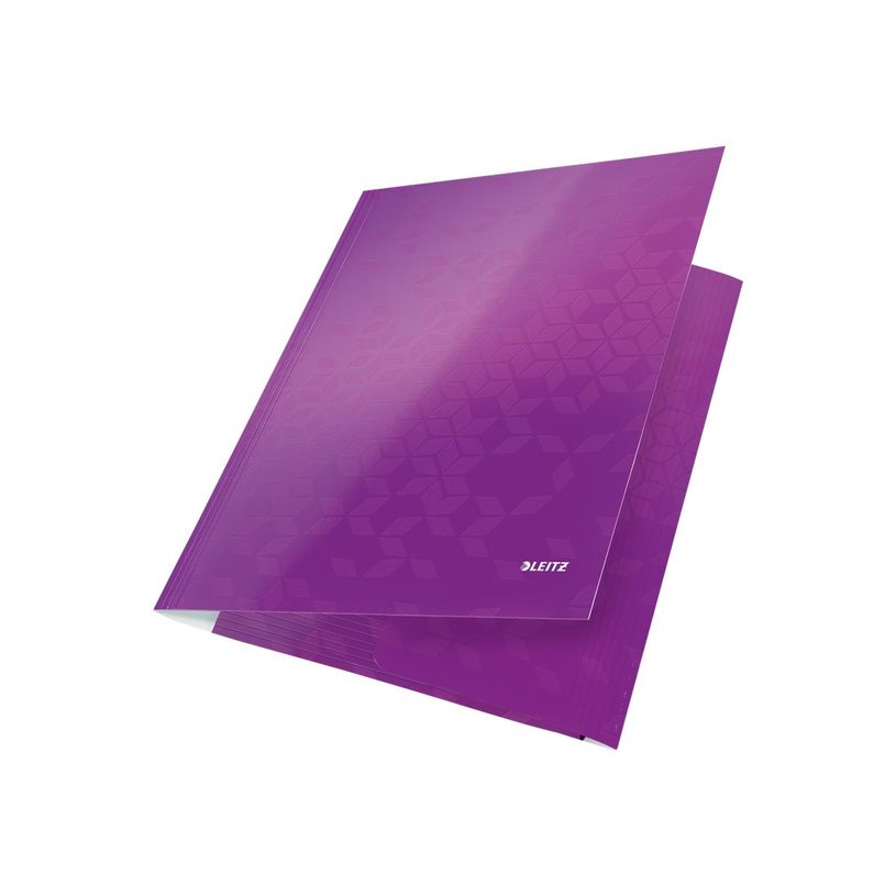 4002432104239-Leitz WOW - chemise à 3 rabats - pour A4 - capacité : 250 feuilles - violet-P_300019092_3-2