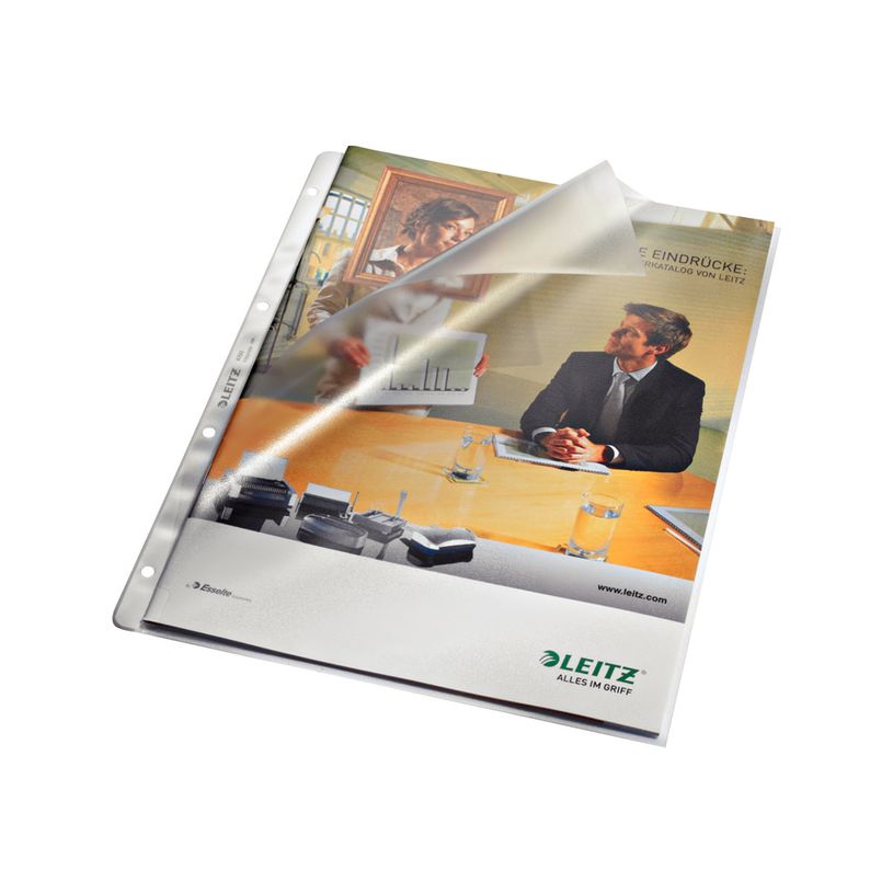 4002432478859-Leitz - protège-documents à chargement par le haut et par le côté - pour A4 - clair-P_300019187_4-3