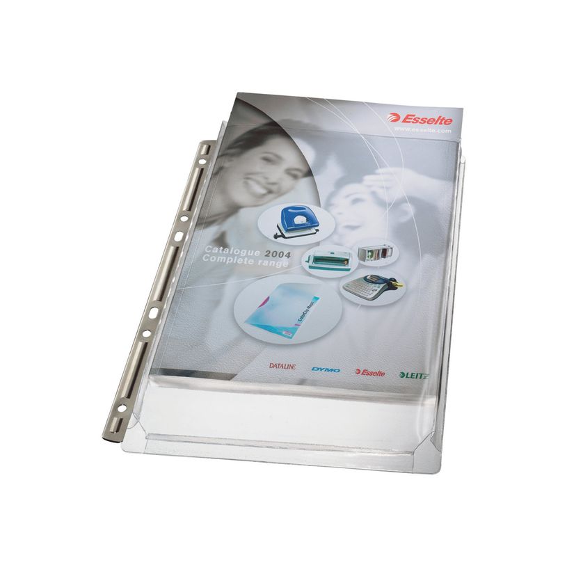 4002432359400-Leitz - pochette perforée - pour A4 - capacité : 200 feuilles - transparent (pack de 3)-P_300019190_2-1