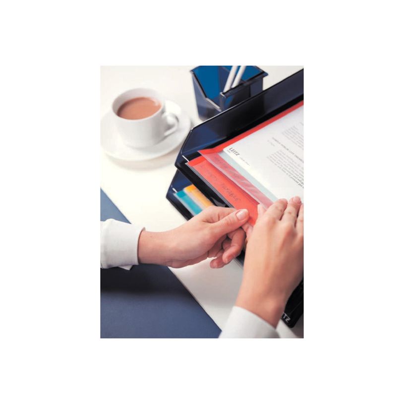 4002432358014-Leitz - pochette coin - pour A4 - clair avec bords bleus, clair avec bords rouges, clair a-P_300019196_4-3