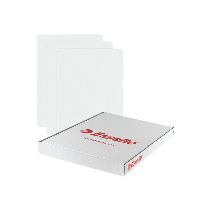 4001536548321-Esselte Standard Plus - pochette coin - pour A4 - capacité : 40 feuilles - transparent (p-P_300019207_1-2