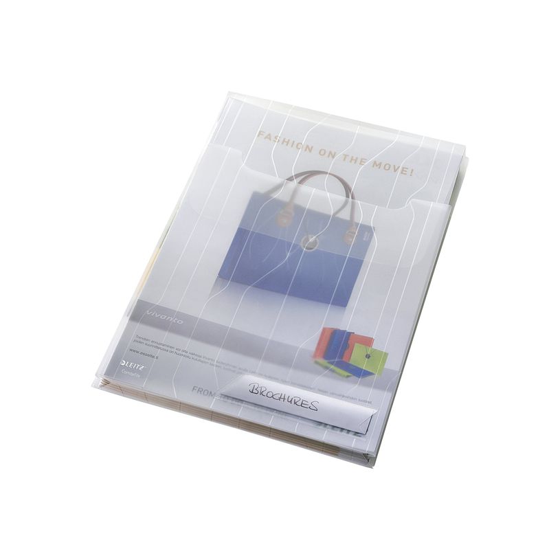 4002432370993-Leitz CombiFile - pochette coin - pour A4 - capacité : 40 feuilles - clair (pack de 5)-P_300019210_3-2