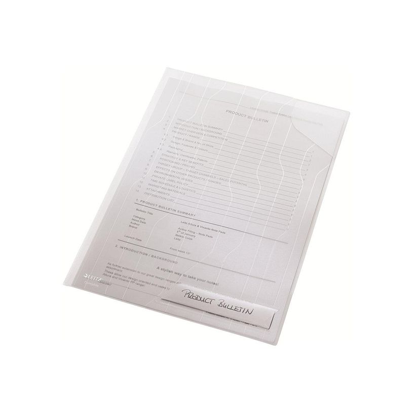 4002432370993-Leitz CombiFile - pochette coin - pour A4 - capacité : 40 feuilles - clair (pack de 5)-P_300019210_4-3