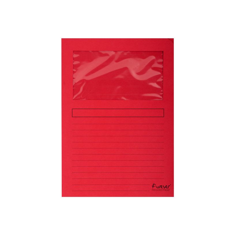 3130630501053-Exacompta Forever - Chemise - pour A4 (210 x 297 mm) - capacité : 80 feuilles - rouge (pa-P_300019254_2-0