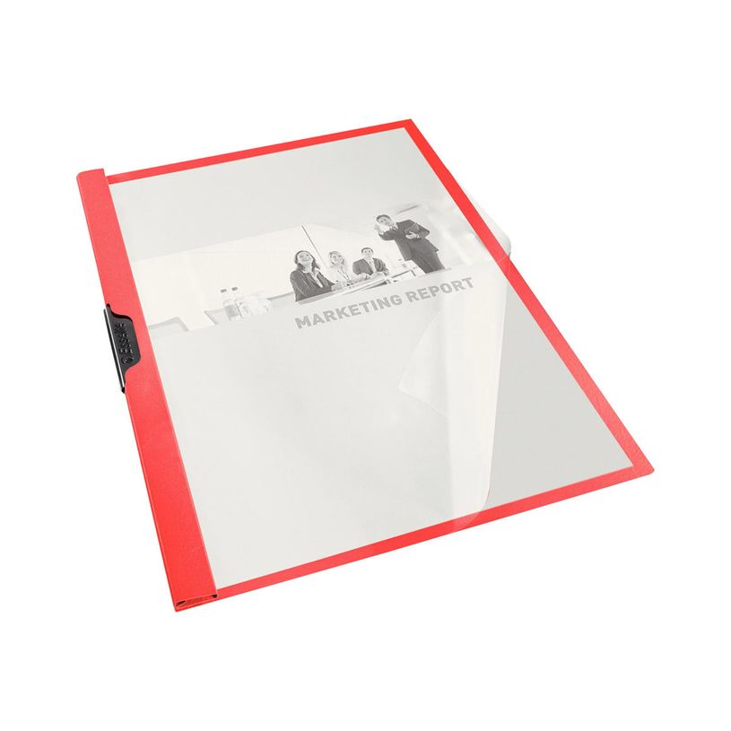 4049793024530-Esselte - chemise à clip - pour A4 - capacité : 25 feuilles - rouge avec couverture avan-P_300019824_2-1