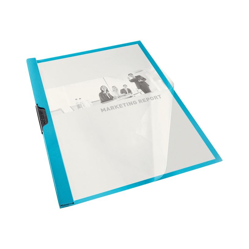 4049793024554-Esselte Vivida - chemise à clip - pour A4 - capacité : 25 feuilles - bleu avec couvercle-P_300019825_2-1