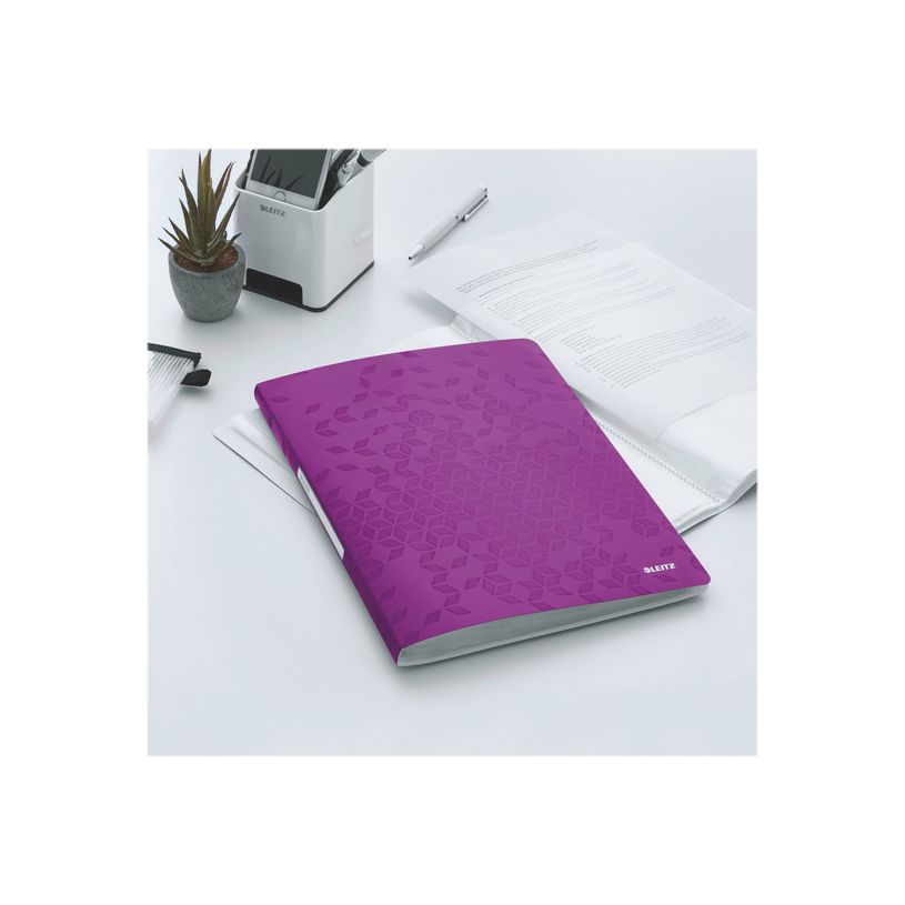 4002432106103-Leitz WOW - Porte vues - 20 vues - A4 - violet métallique-P_300019865_5-3