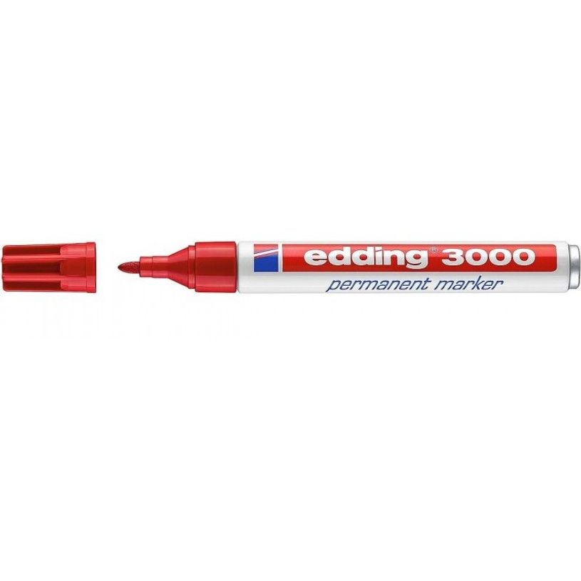 4004764007974-edding 3000 - Marqueur - permanent - rouge - 1.5-3 mm-P_300020813_1-0