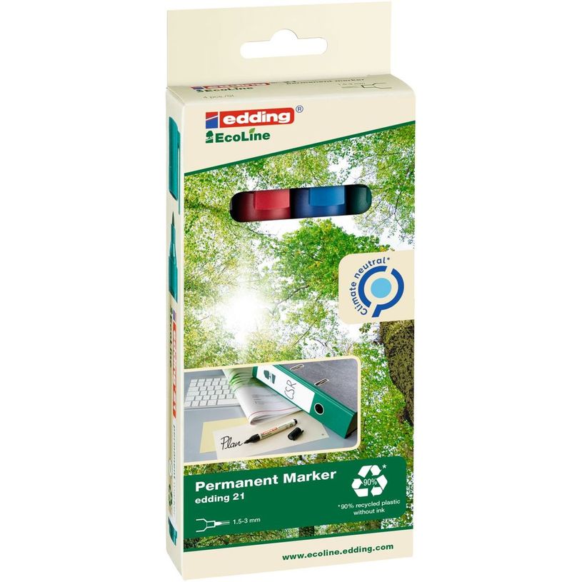 4004764917907-Edding EcoLine 21 - Pack de 4 marqueurs permanents - couleurs assorties-P_300020837_2-1