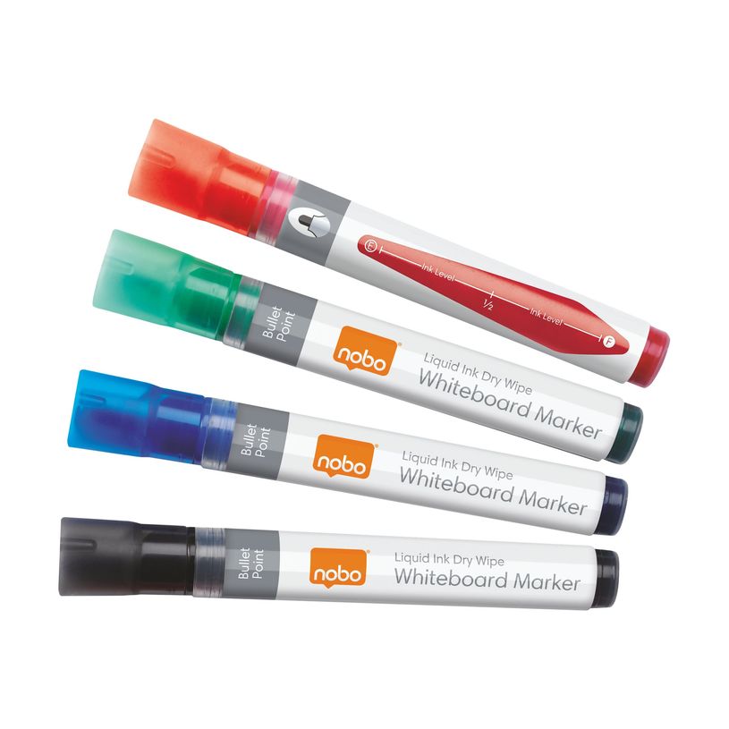 5028252255240-Nobo Liquid Ink - marqueur - noir, rouge, bleu, vert (pack de 4)-P_300021103_3-0