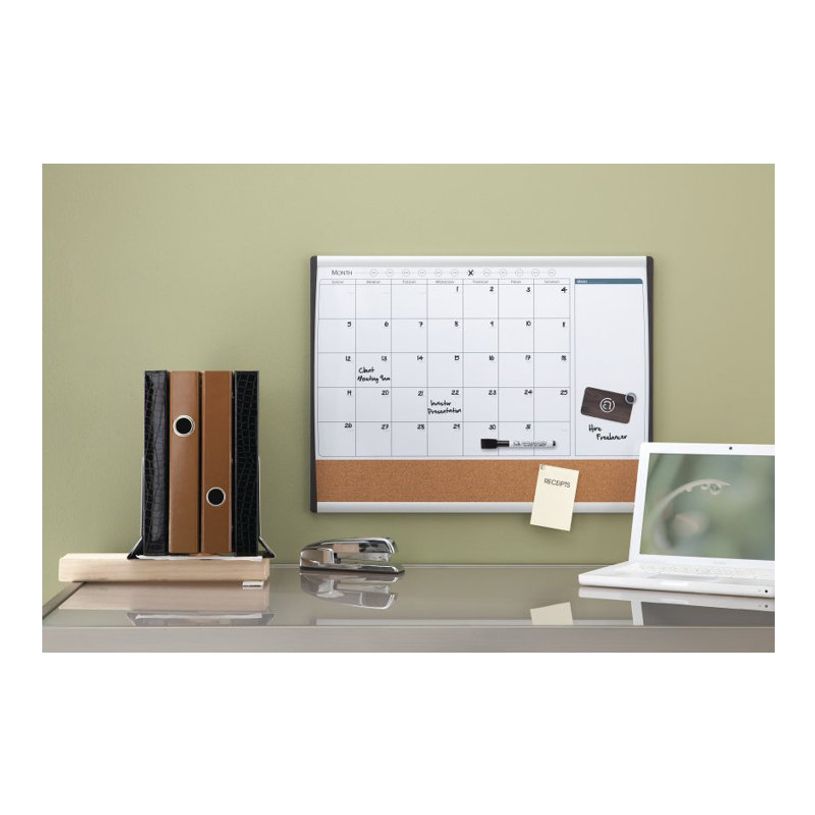 5028252346689-Nobo Quartet tableau combiné: tableau blanc, tableau d'affichage - 585 x 430 mm-P_300023351_8-7