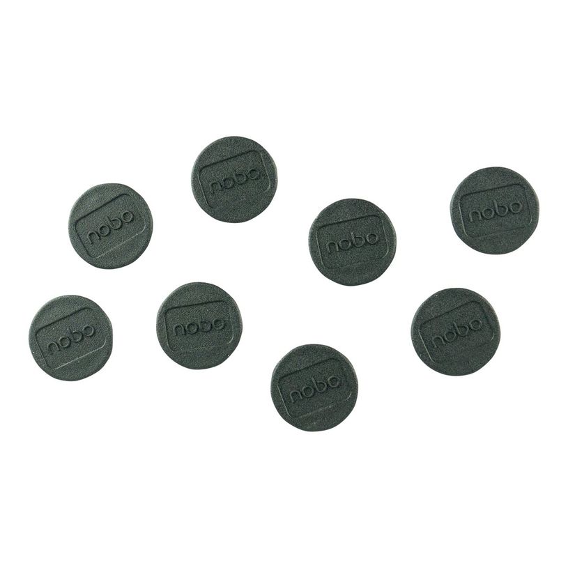 5028252139892-Nobo aimant - 2 cm de diamètre - noir (pack de 8)-P_300023765_4-0