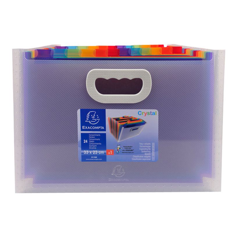 3130630551980-Exacompta Crystal - Trieur à soufflet 24 comp - A4 - à onglets - cristal-P_300024497_5-3