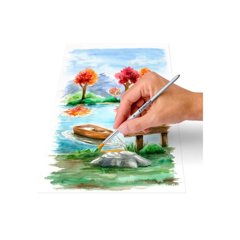 4007817024195-STAEDTLER 8880 - Ensemble de peinture - 12 parties - aquarelle - 12 couleurs - couleurs br-P_300025550_2-2