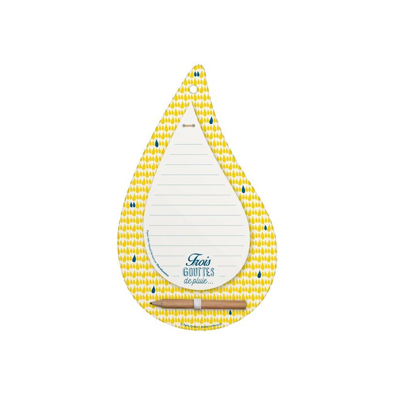 3329680832990-Clairefontaine Trois Gouttes de Pluie - bloc-notes pour liste d'achats - 150 x 250 mm - 50-P_300026177_1-0