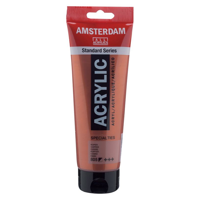 8712079395100-Amsterdam Standard Series Colores Acrílicos Tubo 250 ml Cobre 805 (17128050)--0