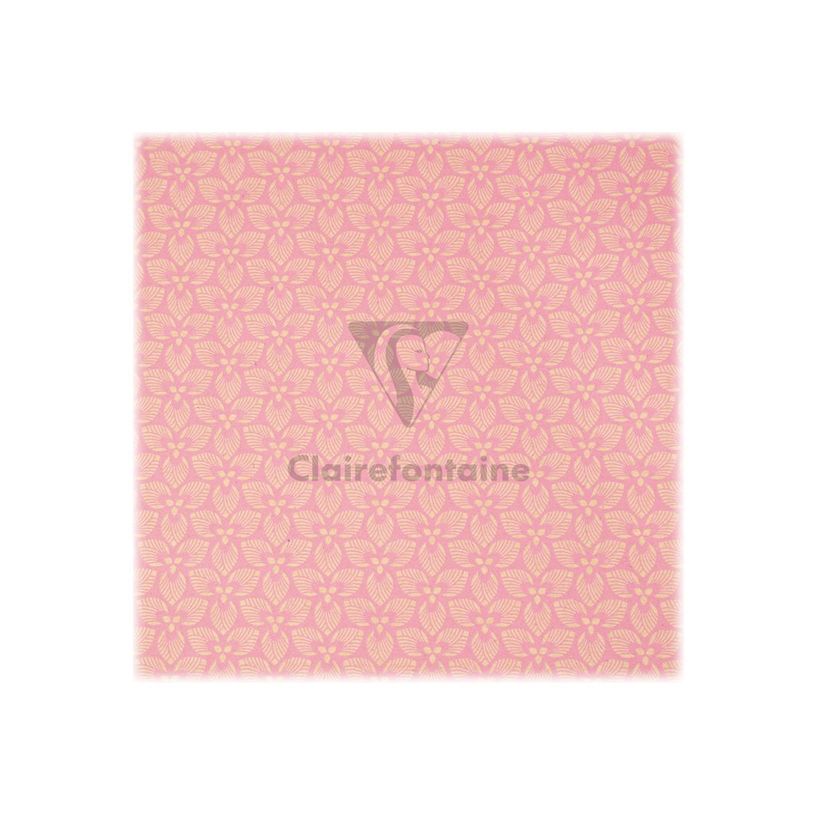 3329682238288-Clairefontaine Knalt - emballage cadeau - 35 cm x 5 m - Rose floral - papier kraft - 1 rou-P_300029229_4-3