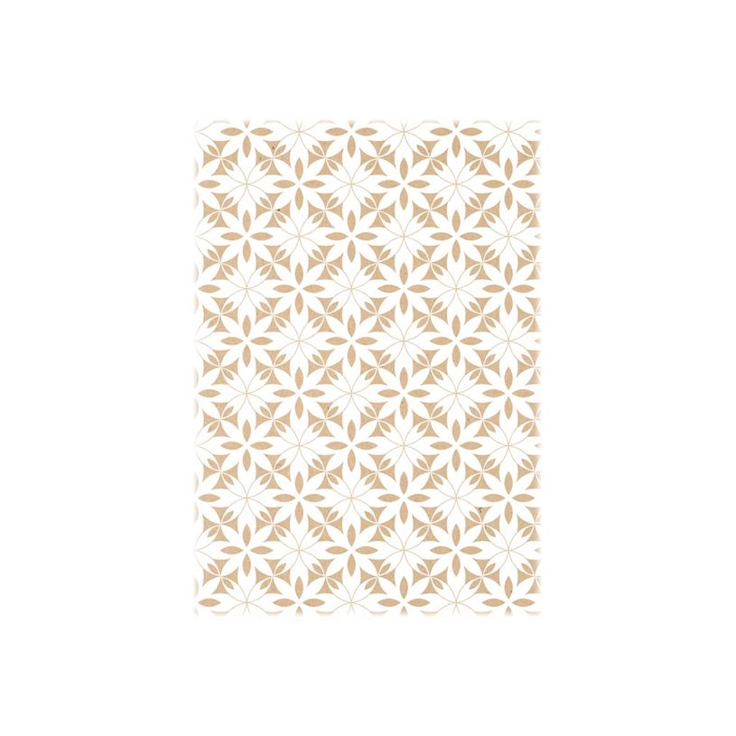3329682238301-Clairefontaine Knalt - emballage cadeau - 35 cm x 5 m - blanc floral - papier kraft - 1 ro-P_300029232_2-1