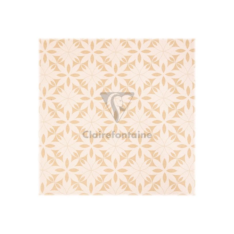 3329682238301-Clairefontaine Knalt - emballage cadeau - 35 cm x 5 m - blanc floral - papier kraft - 1 ro-P_300029232_4-3