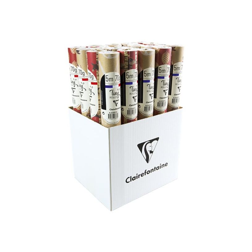 3329682238318-Clairefontaine Kraft Generosity - emballage cadeau - 35 cm x 5 m - papier kraft - 20 roule-P_300029234_5-4