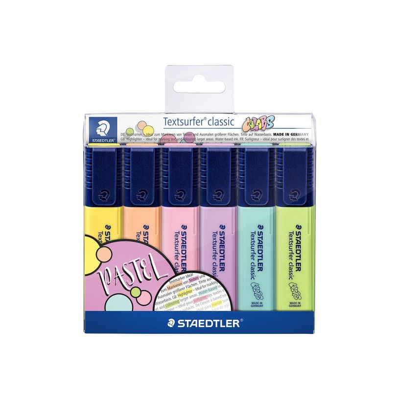 4007817049846-STAEDTLER Textsurfer classic 364 - Surligneur - couleurs assorties - encre à l'eau - 1-5 -P_300029300_1-0
