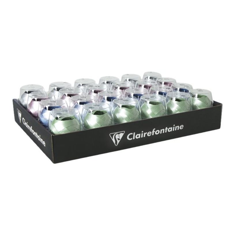 3329686127021-Clairefontaine Excellia Sweetness - Ruban d'emballage cadeau - 0,7 cm x 10 m - couleurs de per-P_300029566_10-9