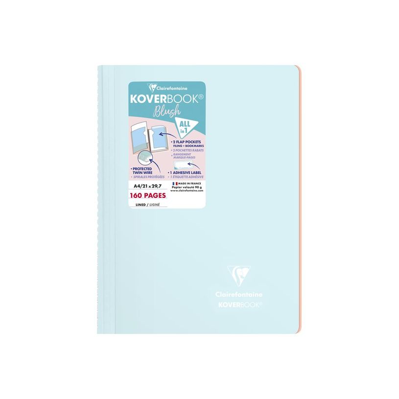 3037923767724-Clairefontaine Koverbook Blush - cahier de notes - A4 - 80 feuilles-P_300029700_2-1