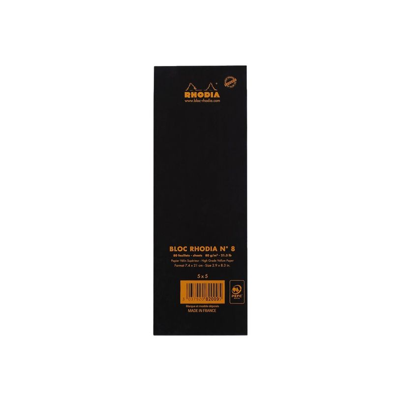 3037920820095-RHODIA N°8 Shopping - bloc - 74 x 210 mm - 80 feuilles-P_300029723_2-1