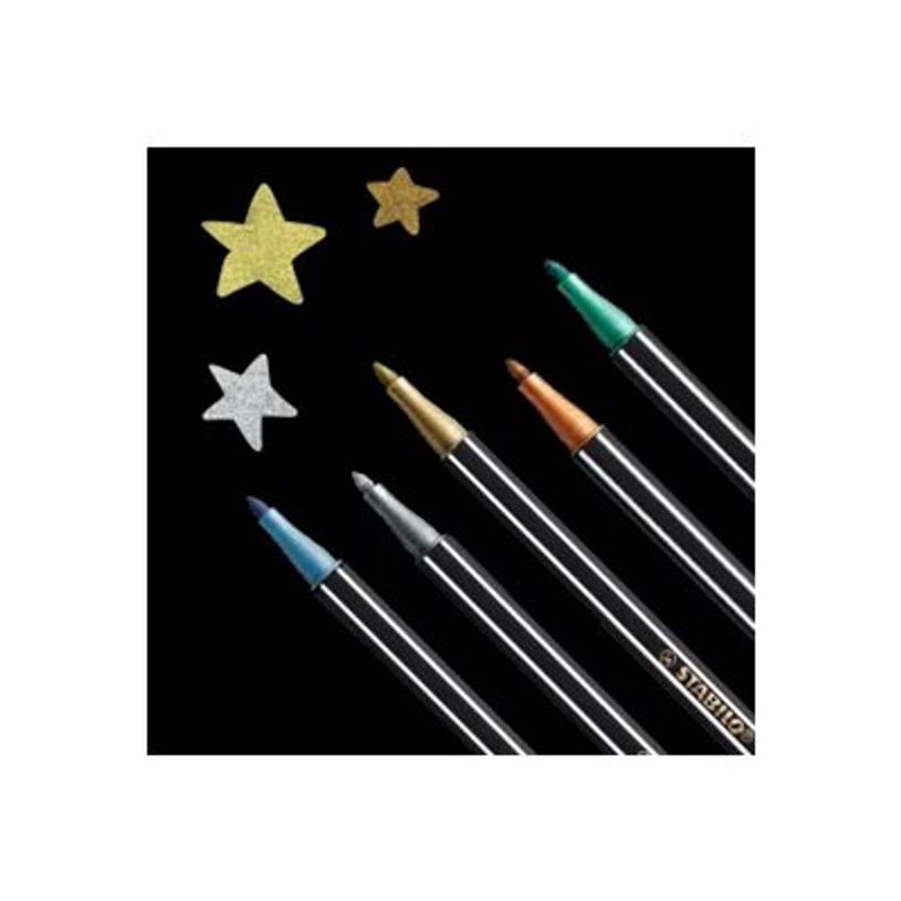4006381546348-STABILO Pen 68 metallic - Pack de 8 crayon-feutre - coloris assortis-P_300029772_8-4