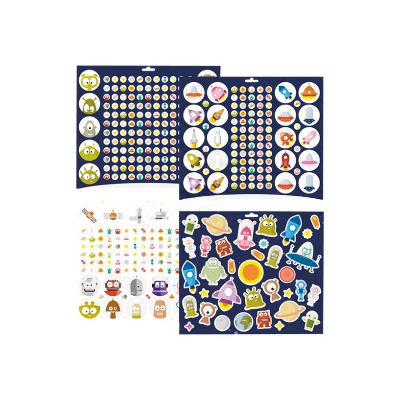 3609510911744-Maildor Maxi Book Stick' - jeu d'adhésifs de décoration - 778 pièces - espace - 8 feuil-P_300029784_1-0