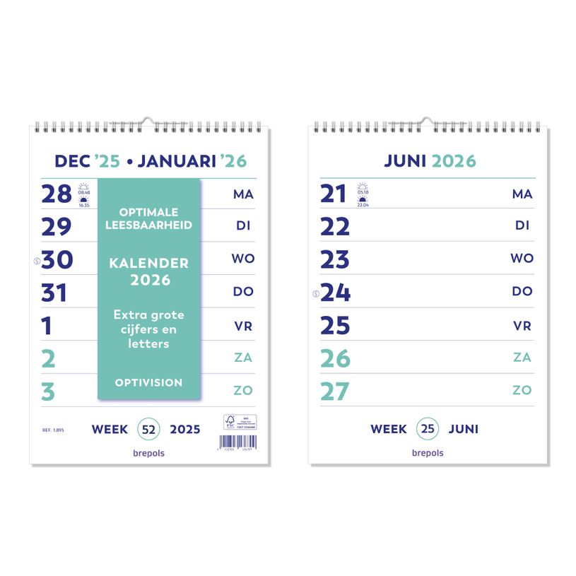 5412303136709-Brepols Optivision - calendrier - 2020 - A4--0