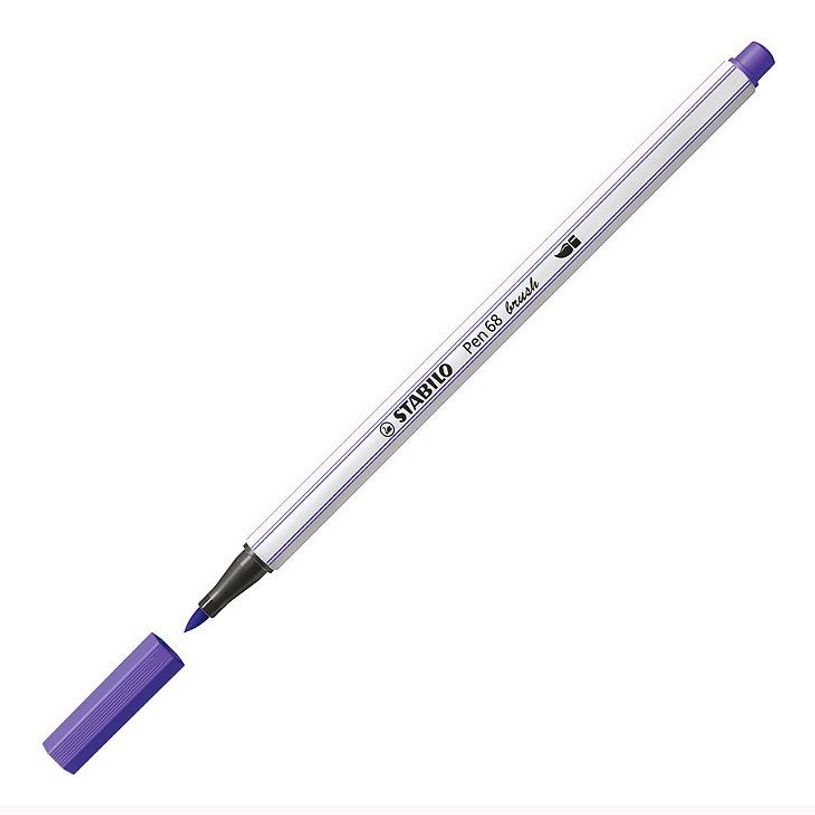 4006381545709-STABILO Pen 68 Brush - feutre pinceau à pointe souple - violet-P_300030002_1-0