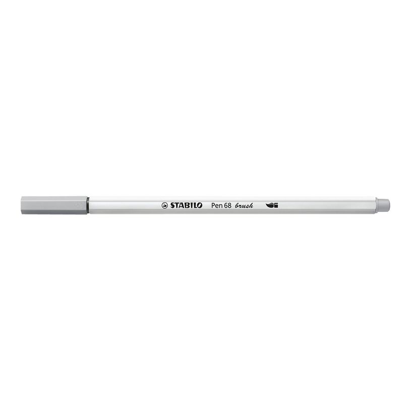 4006381546034-STABILO Pen 68 - feutre pinceau à pointe souple - gris moyen-P_300030013_1-0