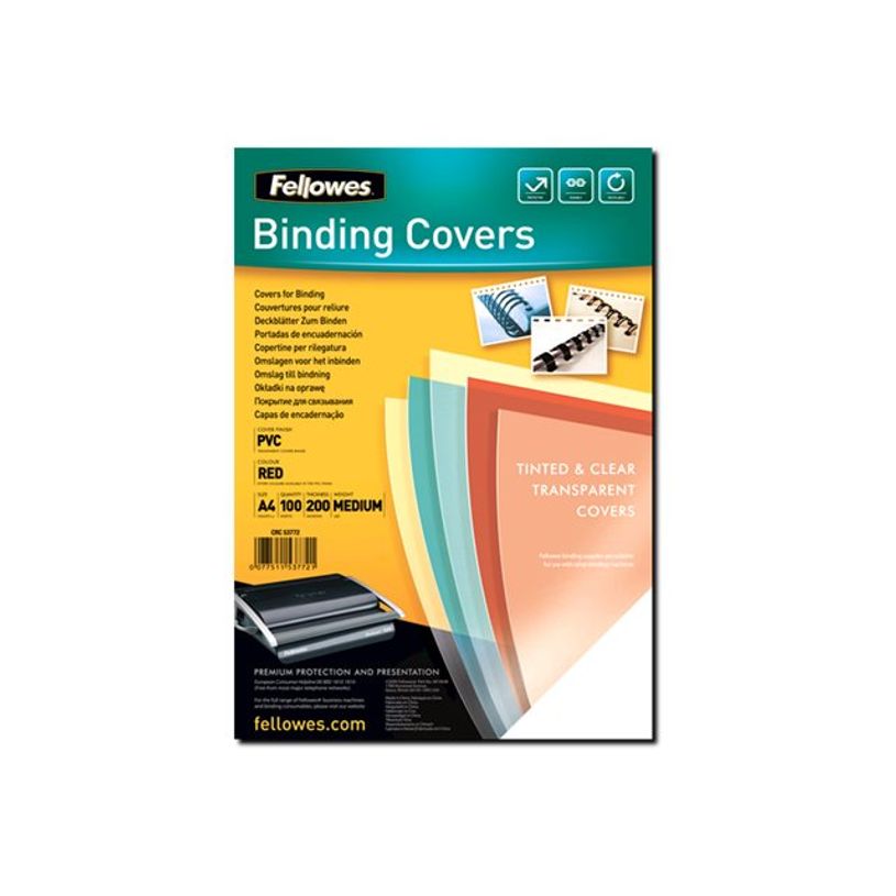 50043859513296-Fellowes - 100 unités - couverture à reliure PVC-P_300030120_1-0