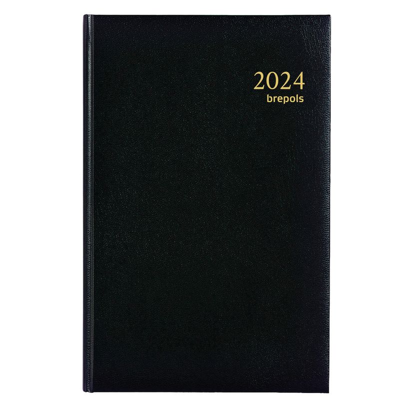 5412303001342-Agenda Lima Saturnus - 1 semaine sur 2 pages - 13,3 x 20,8 cm - noir - Brepols-P_300030478_2-0