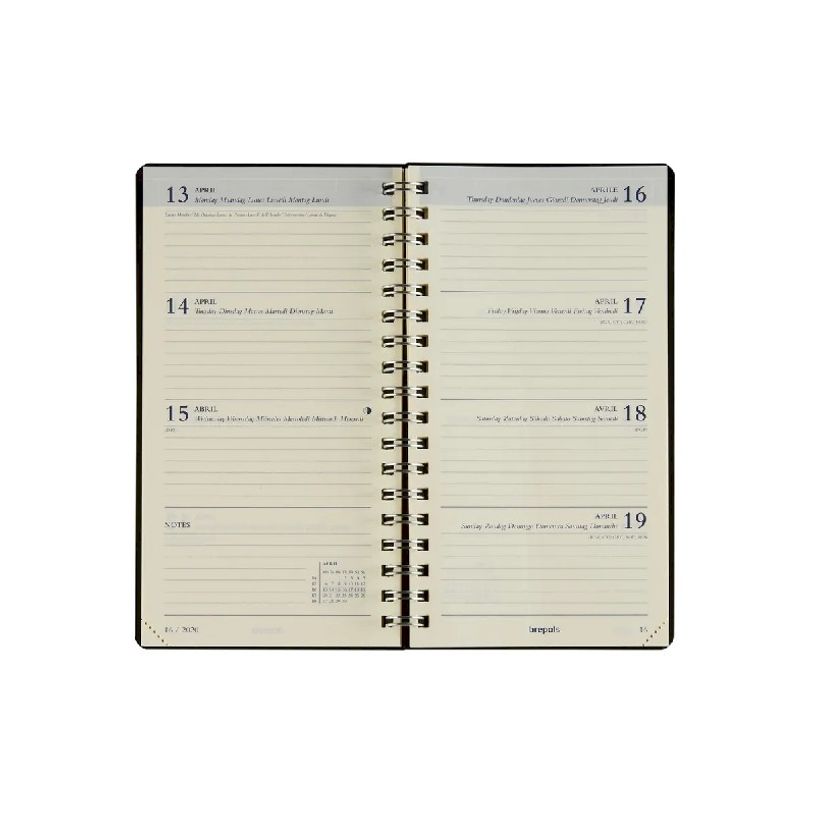 5412303374682-Agenda à spirale Polyprop 16 mois - 1 semaine sur 2 pages - 9 x 16 cm - noir - Brepols-P_300030857_2-1