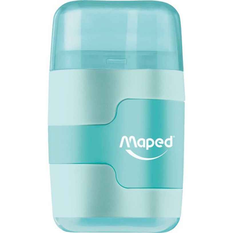 3154140492304-Maped Connect Pastel - Taille-crayons 2 trous Gomme 2-en-1 - disponible dans différentes -P_300031513_2-1