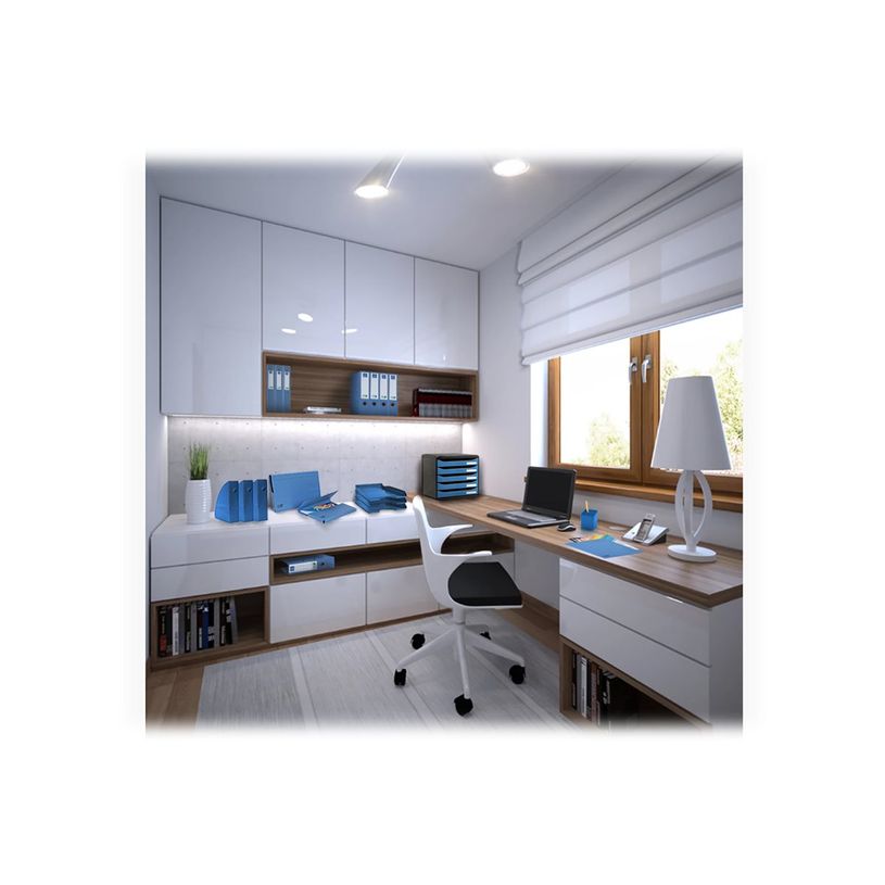 3130630542223-Exacompta Clean'Safe - classeur à anneaux - pour A4 - capacité : 275 feuilles - bleu-P_300031583_4-3