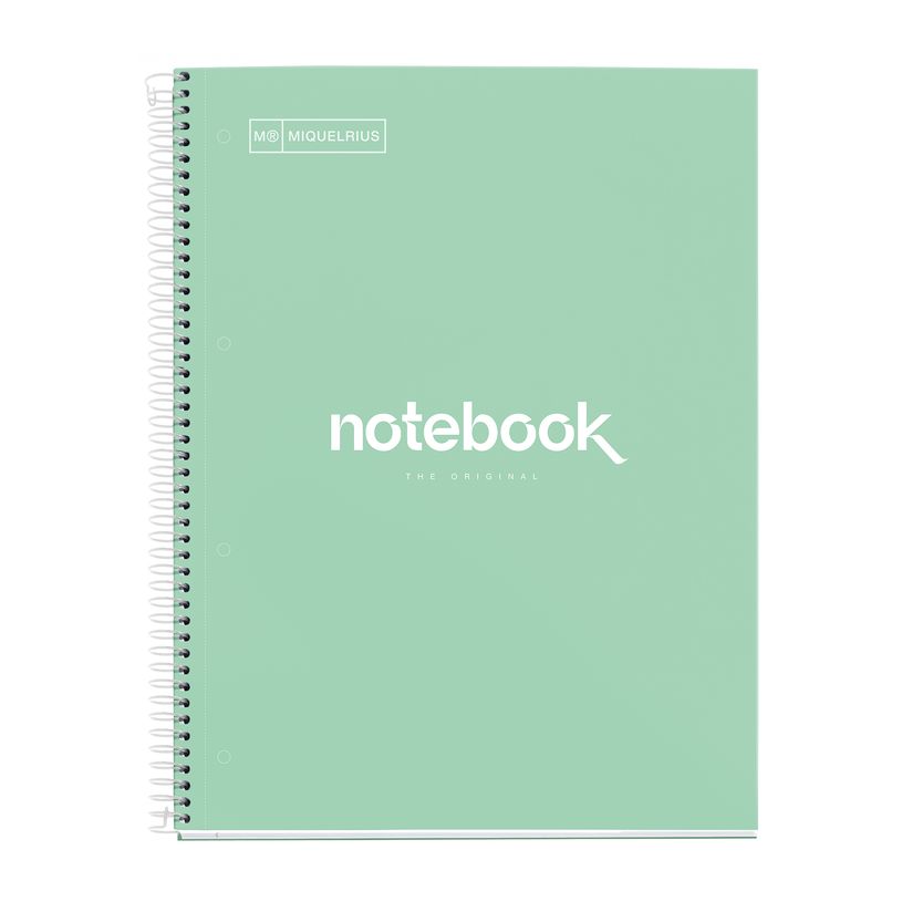 8422593460504-Notebook Emotions, Couverture rigide, A4, quadrillage 5x5 mm, 80 feuilles de 1 couleur, Miquelrius, Men--0