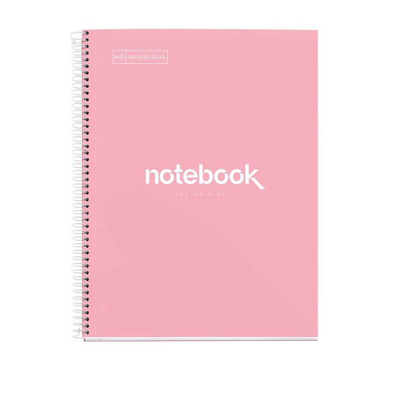 8422593460566-Notebook Emotions, Couverture rigide, A4, quadrillage 5x5 mm, 80 feuilles de 1 couleur, Miquelrius, Ros--0