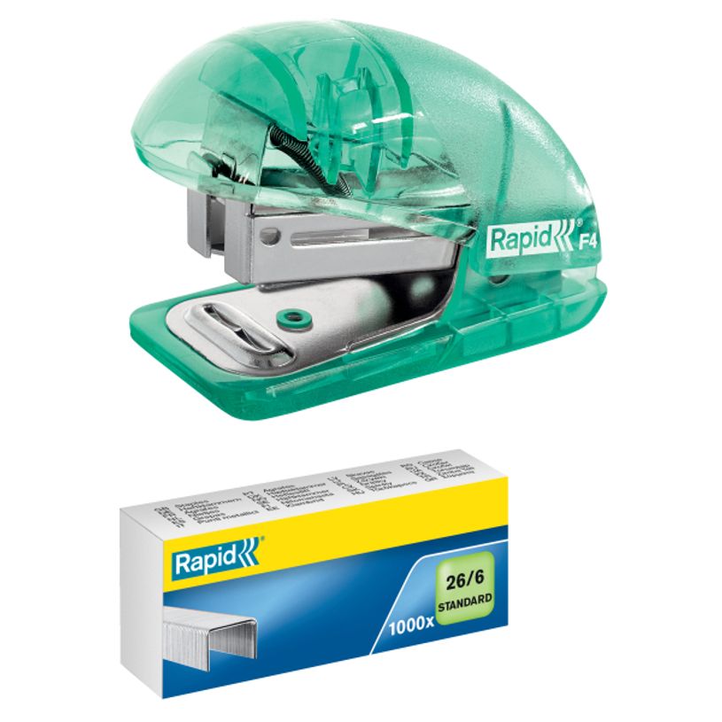 4051661030796-Rapid - Mini Agrafeuse Colour'Breeze - capacité 10 feuilles - agrafes 24/6 ou 26/6 - Vert-P_300032860_4-3