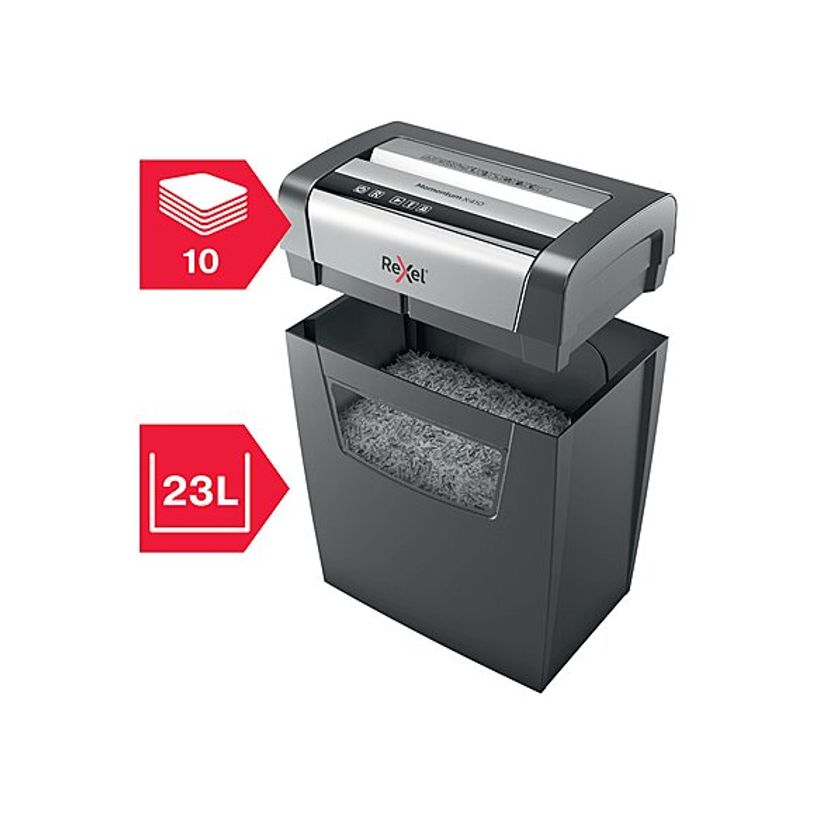 5028252523240-Rexel Momentum X410 - Destructeur de documents - découpage en particules - 10 feuilles - -P_300032864_6-4