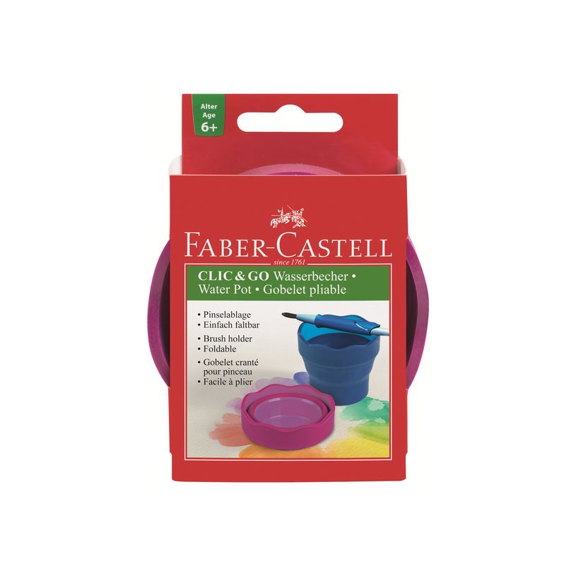 4005401815174-Faber-Castell Click & Go - Tasse à eau - rose - verre-P_300033182_1-0