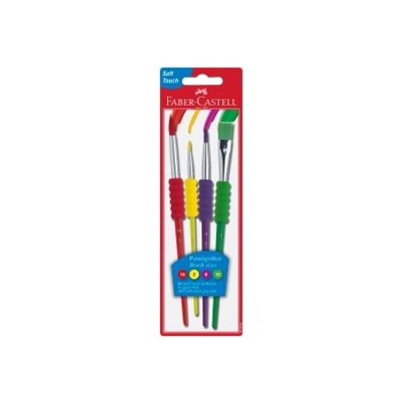 4005401816003-Faber-Castell - Pack de 4 pinceaux - taille : 2, 6, 10, 12-P_300033183_6-4