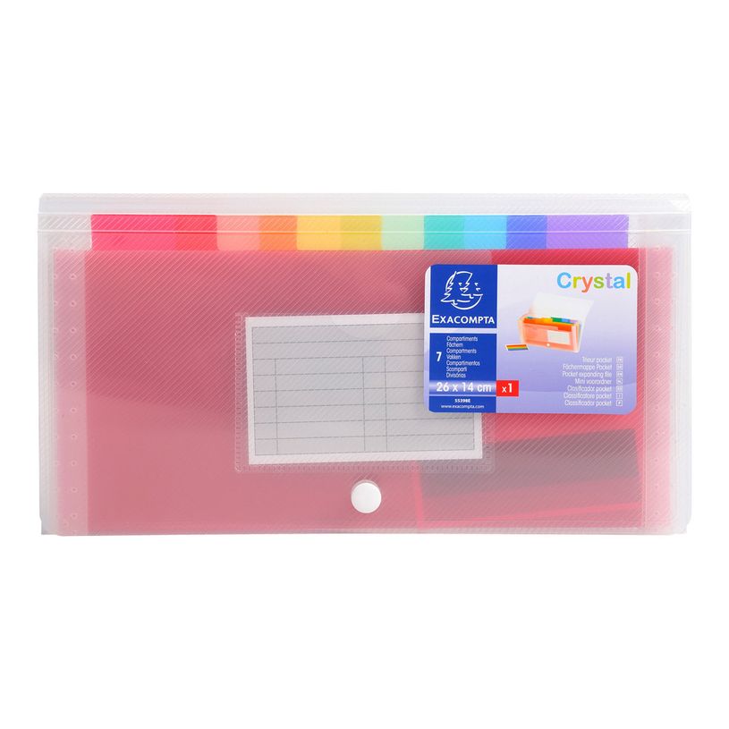 3130630554981-Exacompta - Trieur à soufflet 6 compartiments - 11x18 cm - blanc transparent-P_300033725_1-0