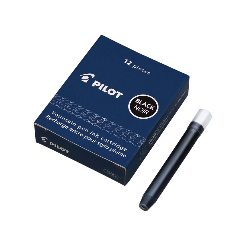 4902505194481-Pilot – Boîte de 12 cartouches IC-100 noir--0
