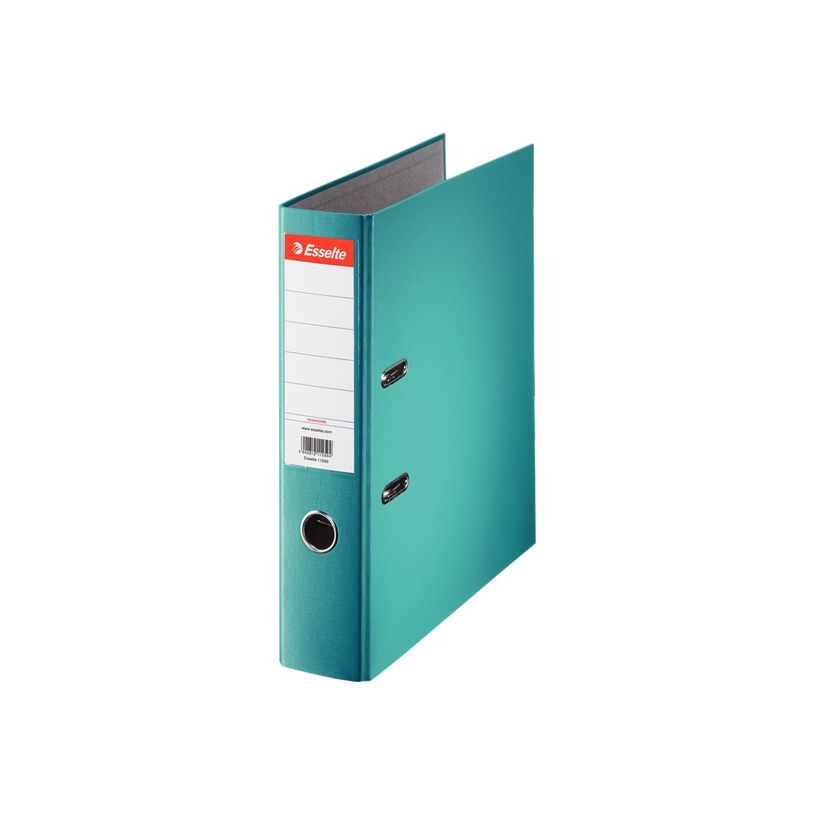 9003268217570-Esselte - classeur à levier - pour A4 - turquoise, revêtement gris clair-P_300034223_1-0